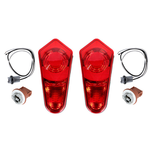 munirater Tail Lights Lamps Cover Left Right Replacement for 2009-2022 ACE RZR Sportsman 2411153 2411154