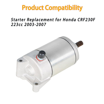 munirater Starter Replacement for CRF230F 223cc 2003 2004 2005 2006 2007