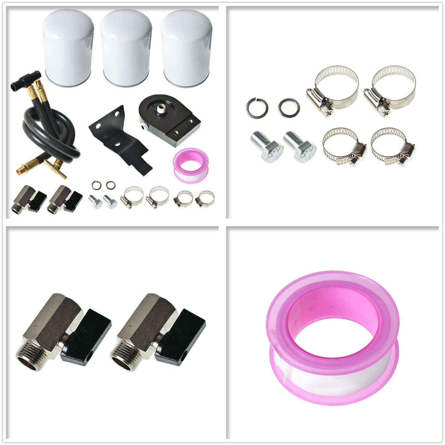 munirater Coolant Filtration System Filter Kit with3 Filter Replacement for 2003-2007 F-250 F-350 F-450 F-550 6.0