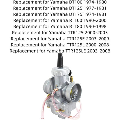 Carburetor for Yamaha DT100 DT125 DT175 RT100 RT180 TTR125 Series