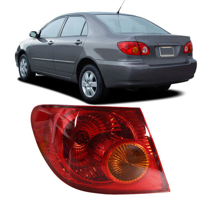 munirater Left Tail Light Outer Piece Rear Signal Lamp Driver Side Replacement for 2003-2008 Toyota Corolla 8156002290