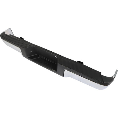 Chrome Rear Bumper Assembly for Ford F-150 2009-2014, without Sensor Holes, FO1103160