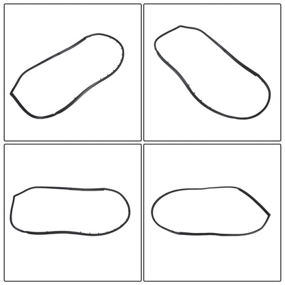 Door & Window Weatherstrip Seal Kit for Jeep CJ7 & Wrangler YJ, 10-Piece