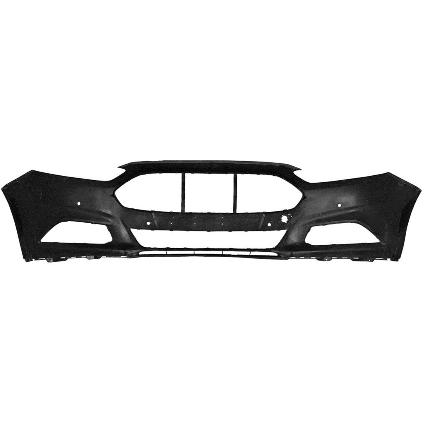 munirater Primered Front Bumper Cover Fascia Replacement for 2013-2016 Fusion with Park Assist Sensor Holes DS7Z17757EAPTM