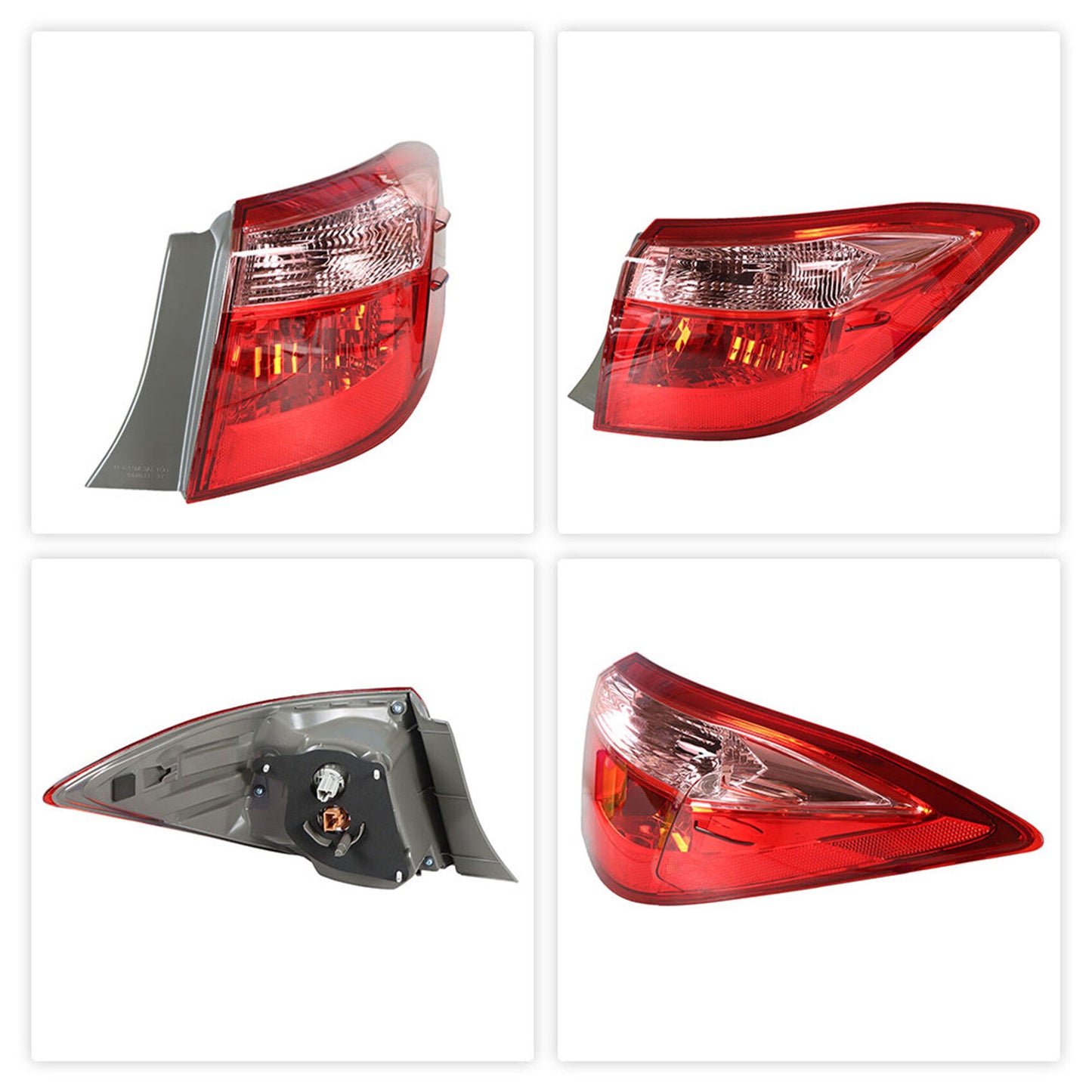 munirater 1-Pack Rear Right Tail Light Brake Lamp Assembly Replacement for 2017-2019 Toyota Corolla Outer Passenger Side 8155002B00 TO2805130