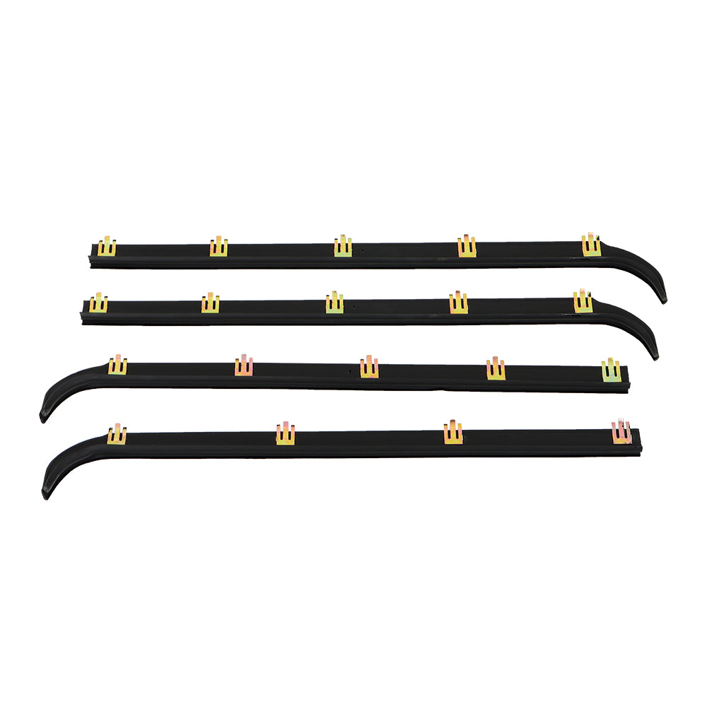 Window Sweep & Run Channel Weatherstrip Kit for 1987-1996 Ford F-Series, 6-Piece