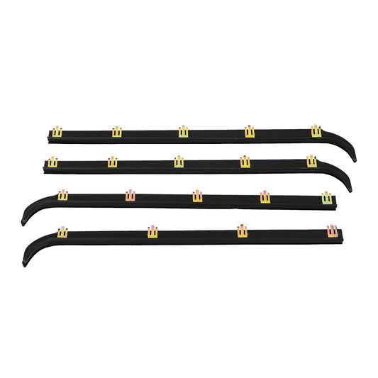 Window Sweep & Run Channel Weatherstrip Kit for 1987-1996 Ford F-Series, 6-Piece