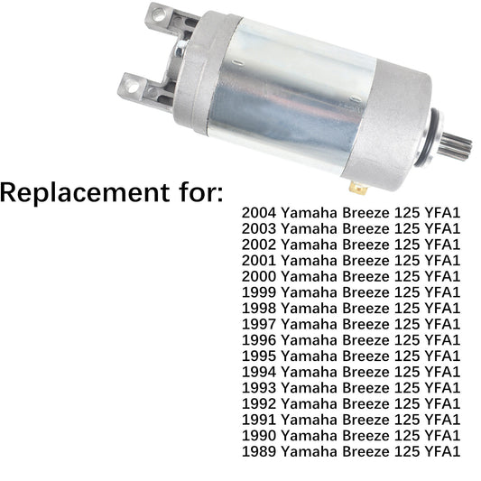 munirater Starter Motor Replacement for 1989-2004 Yamaha Breeze 125 YFA1 124cc 3FA-81800-01-00 18755