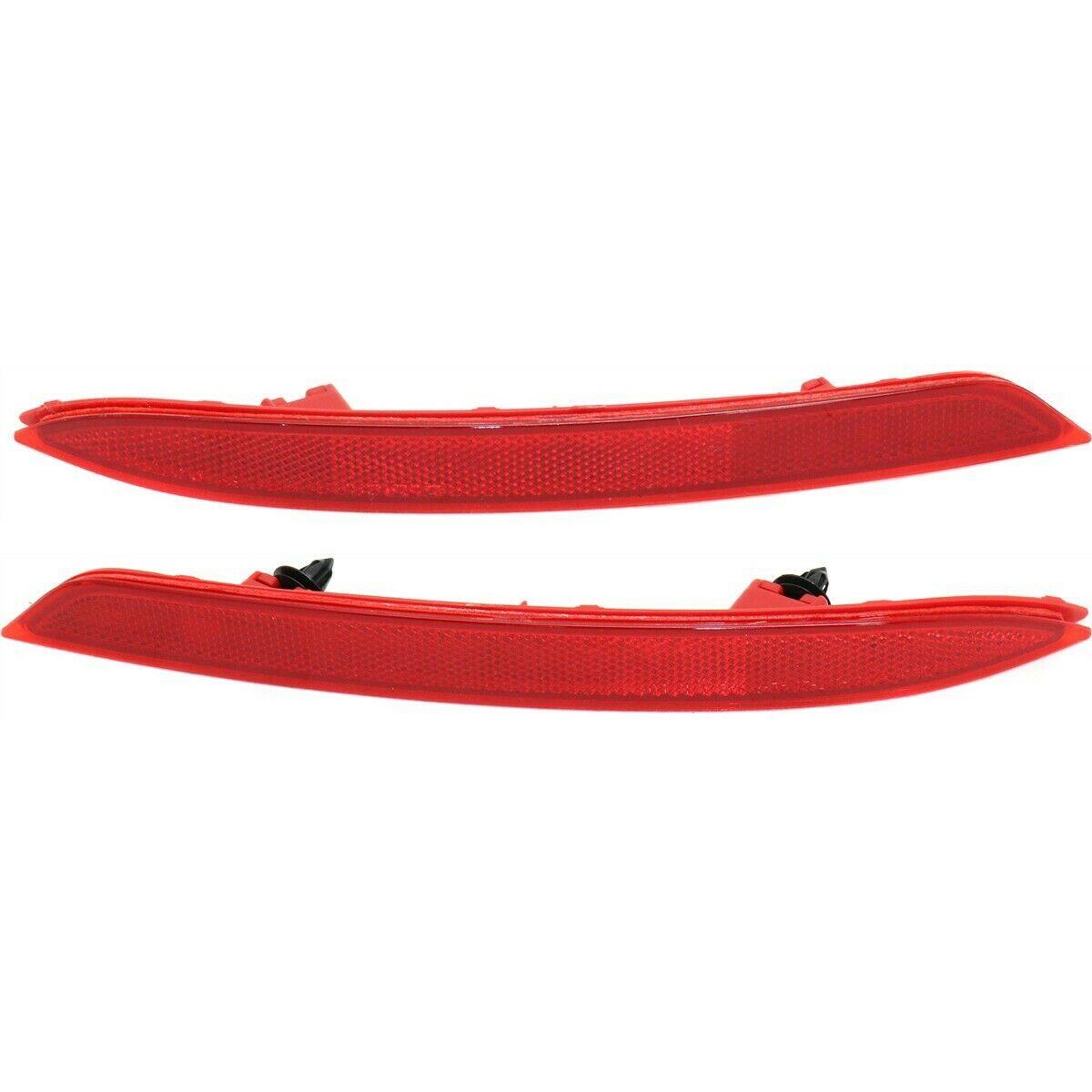 munirater 2Pcs Left and Right Rear Bumper Reflector Set Red Replacement for Accord 2016 2017 33505T2AA11 33555T2AA11