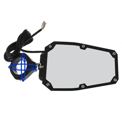 munirater Rear View Side Mirrors w/LED Lights Replacement for Polaris RZR UTV 1.75-2 Roll Cage