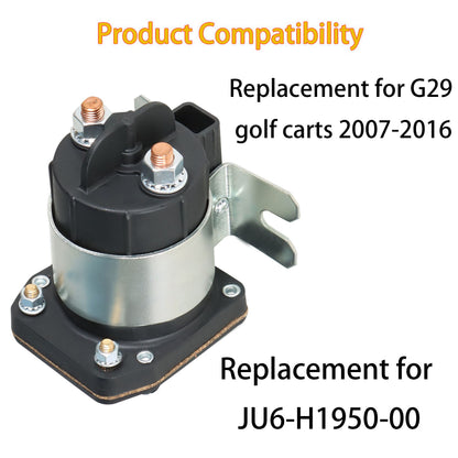 munirater 48V Golf Cart Solenoid 4 Terminal JU6-H1950-00 Replacement for G29 Drive Electric Golf Carts