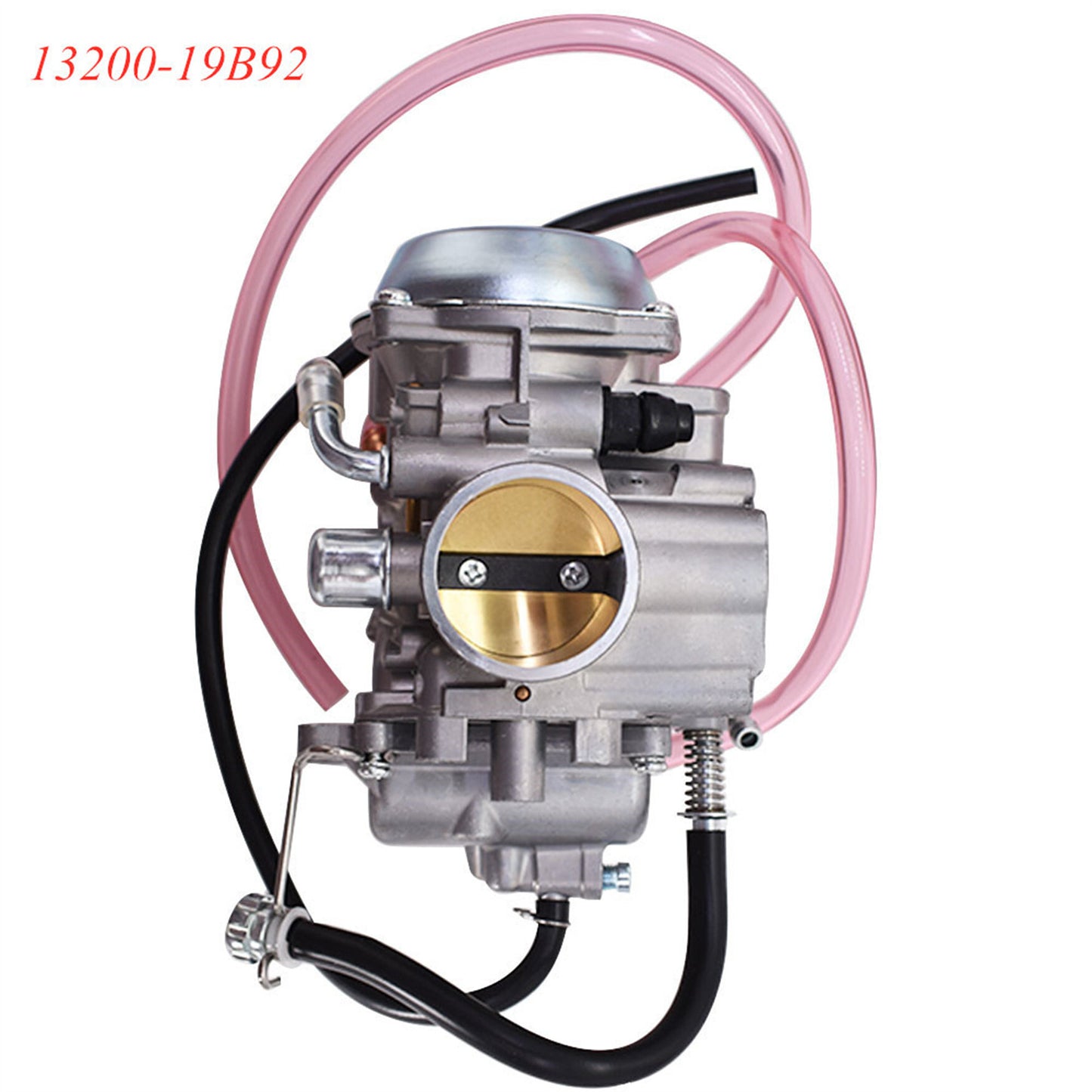 Carburetor Carb Replacement for 1994-1998 Suzuki King Quad 300 LTF4WDX / 1999 Suzuki King Quad 300 Throttle Cable Threaded Type