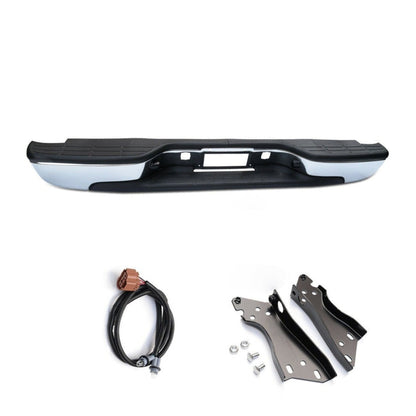 Chrome Rear Step Bumper Replacement for Sierra Silverado 1999-2007