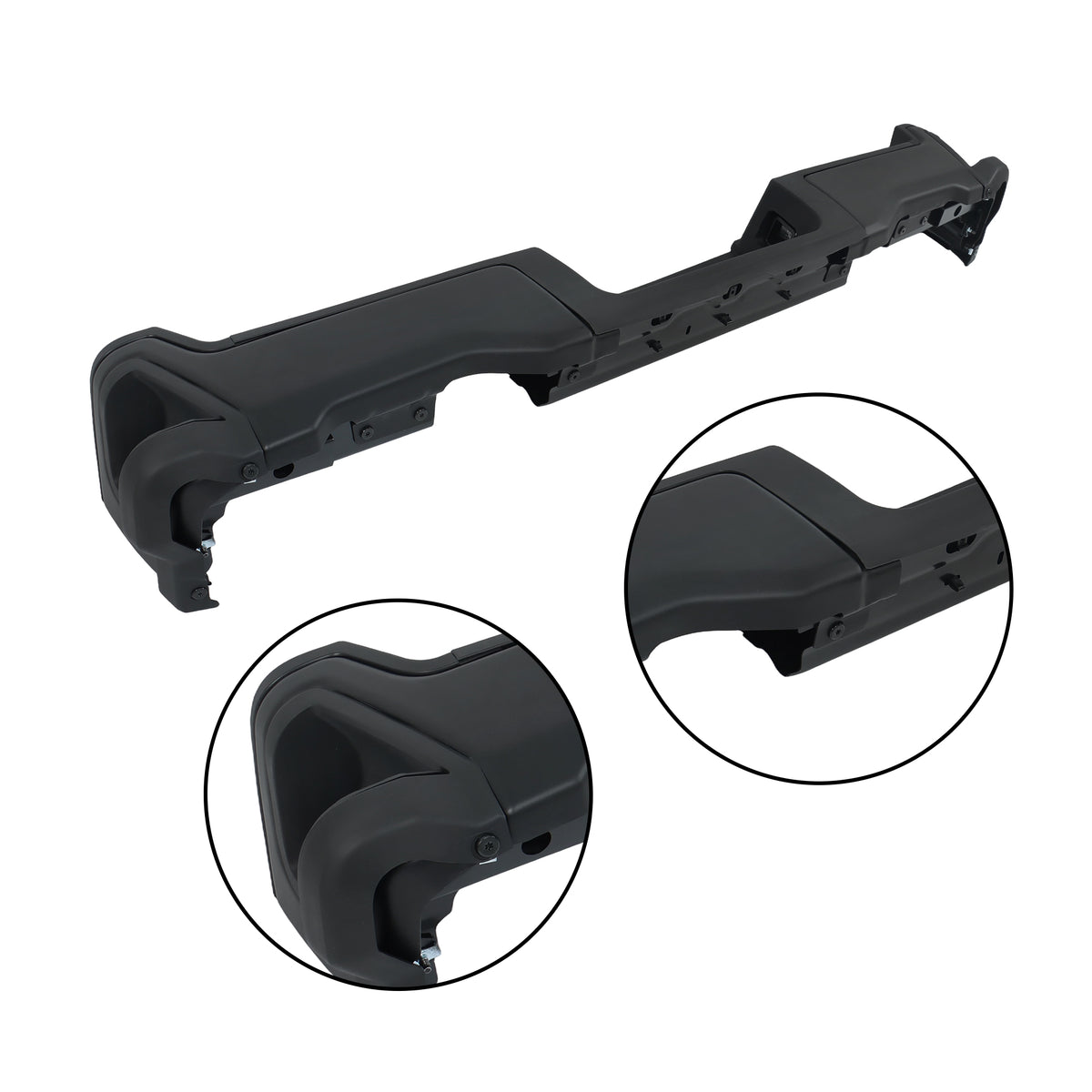 Black Steel Rear Bumper Assembly Replacement for F250 F350