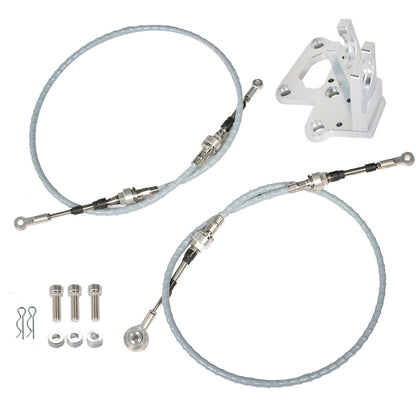 munirater Transmission Shifter Cables and Trans Bracket Replacement for K20 K20A K24 K Swap Series EG EK DC2