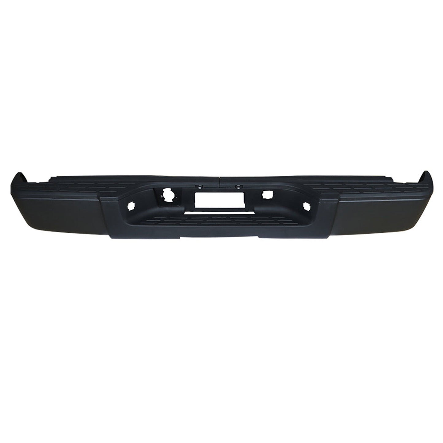 munirater Black Rear Step Bumper Assembly Steel w/o Sensor Hole Replacement for 2007-2013 Silverado 1500