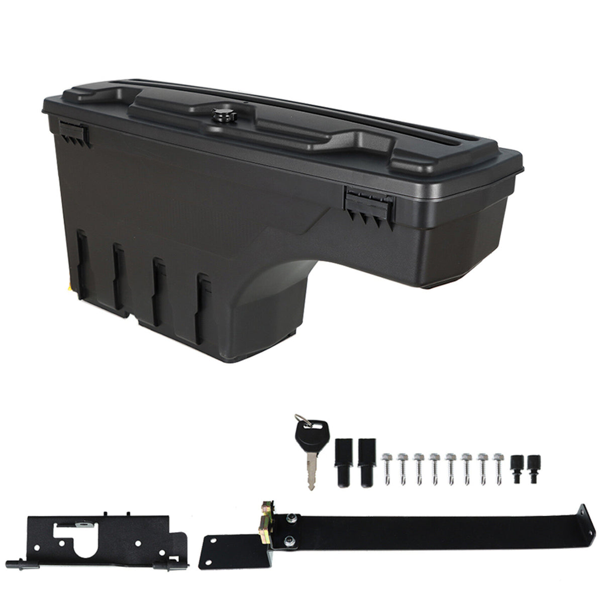 munirater Truck Bed Storage Box Case Lockable Tool Box Replacement for Ram 1500 2500 3500 2002-2018 Left Driver Side