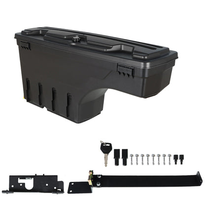 munirater Truck Bed Storage Box Case Lockable Tool Box Replacement for Ram 1500 2500 3500 2002-2018 Left Driver Side