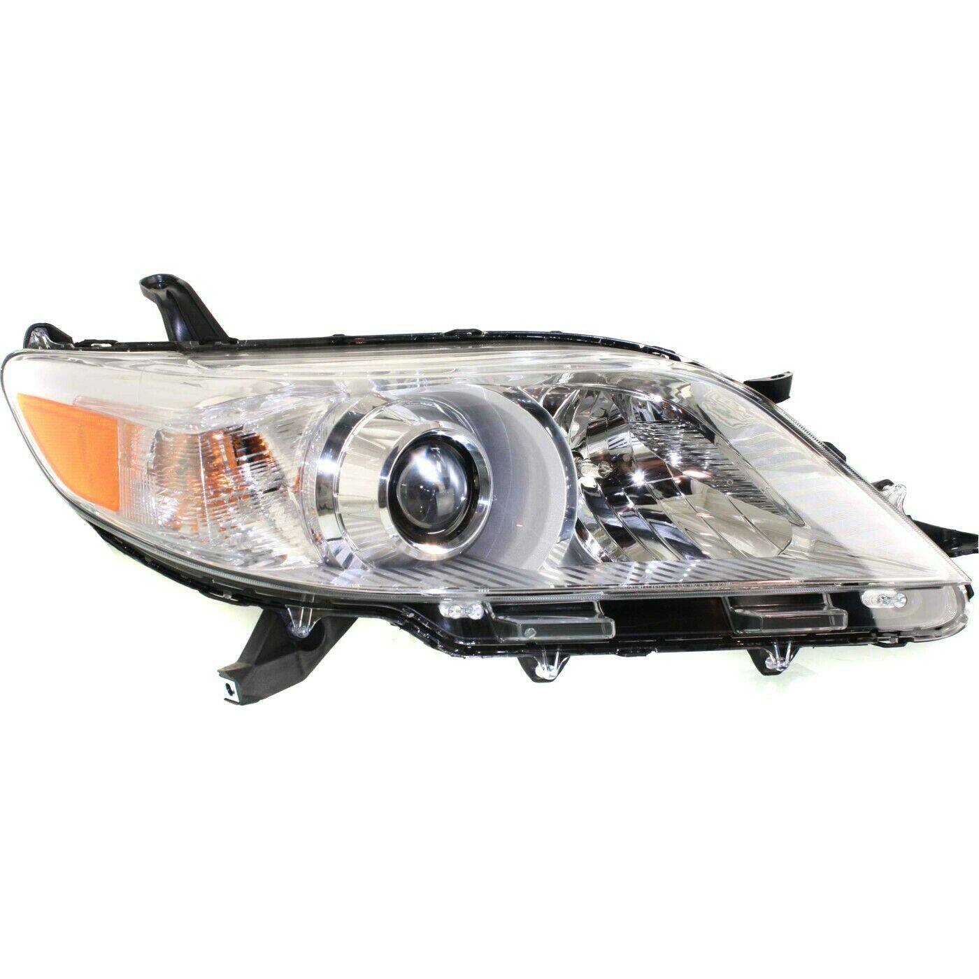 munirater Chrome Housing Halogen Headlight Assembly Replacement for 2011-2020 Sienna Passenger Side Only