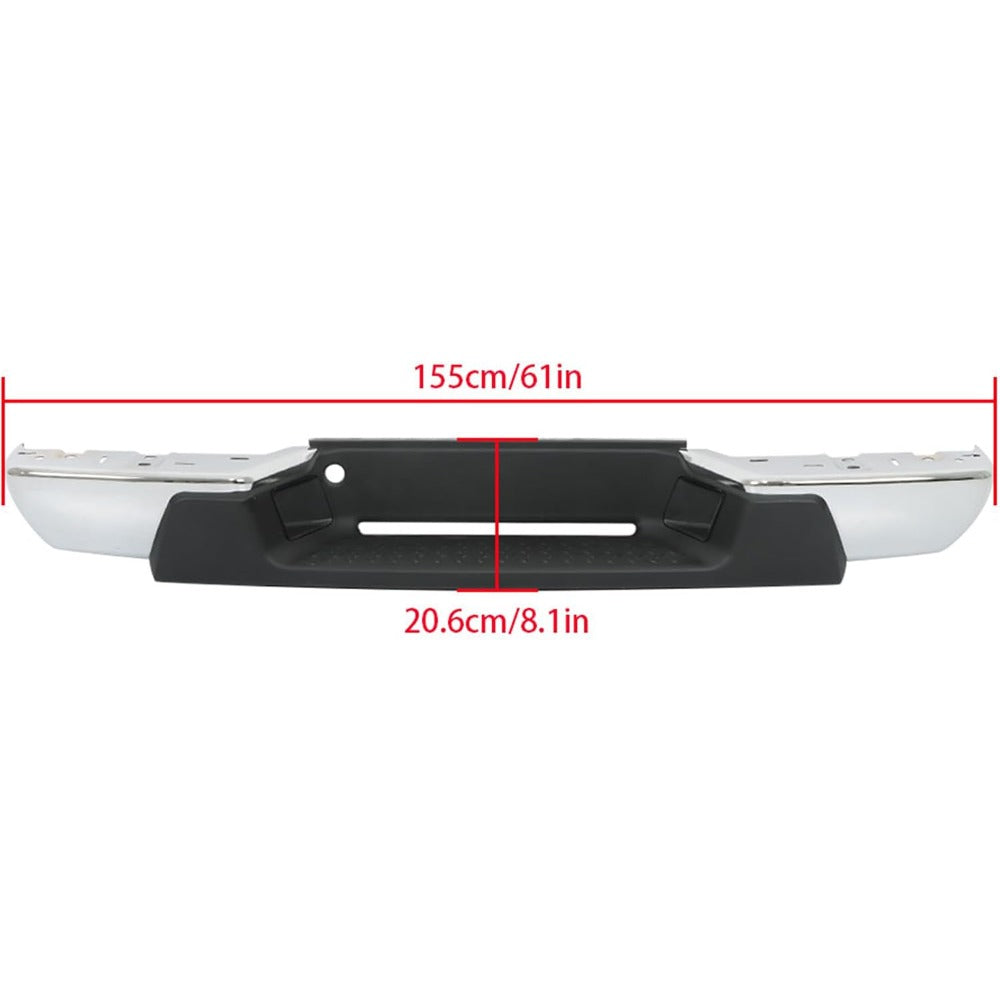 Chrome Steel Rear Step Bumper for Chevrolet Colorado & GMC Canyon 2004-2007, GM1103145