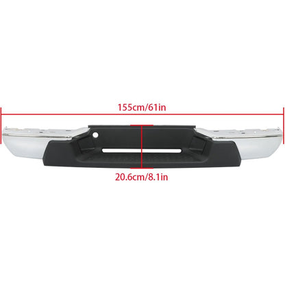 Chrome Steel Rear Step Bumper for Chevrolet Colorado & GMC Canyon 2004-2007, GM1103145