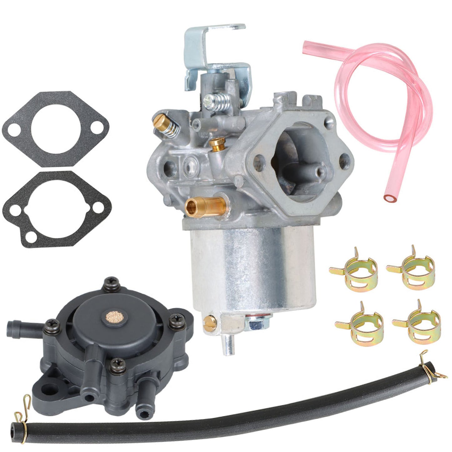 Carburetor & Fuel Pump Replacement for Golf Cart Club Car DS & Precedent Turf Carryall FE290 Engines 1998 - UP 1018056-01 101805601 1019056-01 101905601