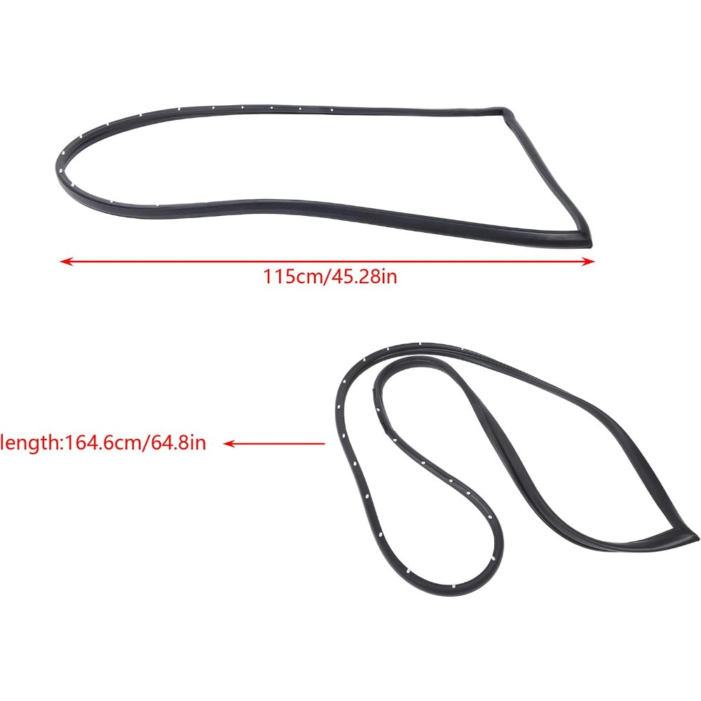 Rubber Door Weatherstrip Seal Kit for Oldsmobile 88 & GM Sedans, 4-Piece