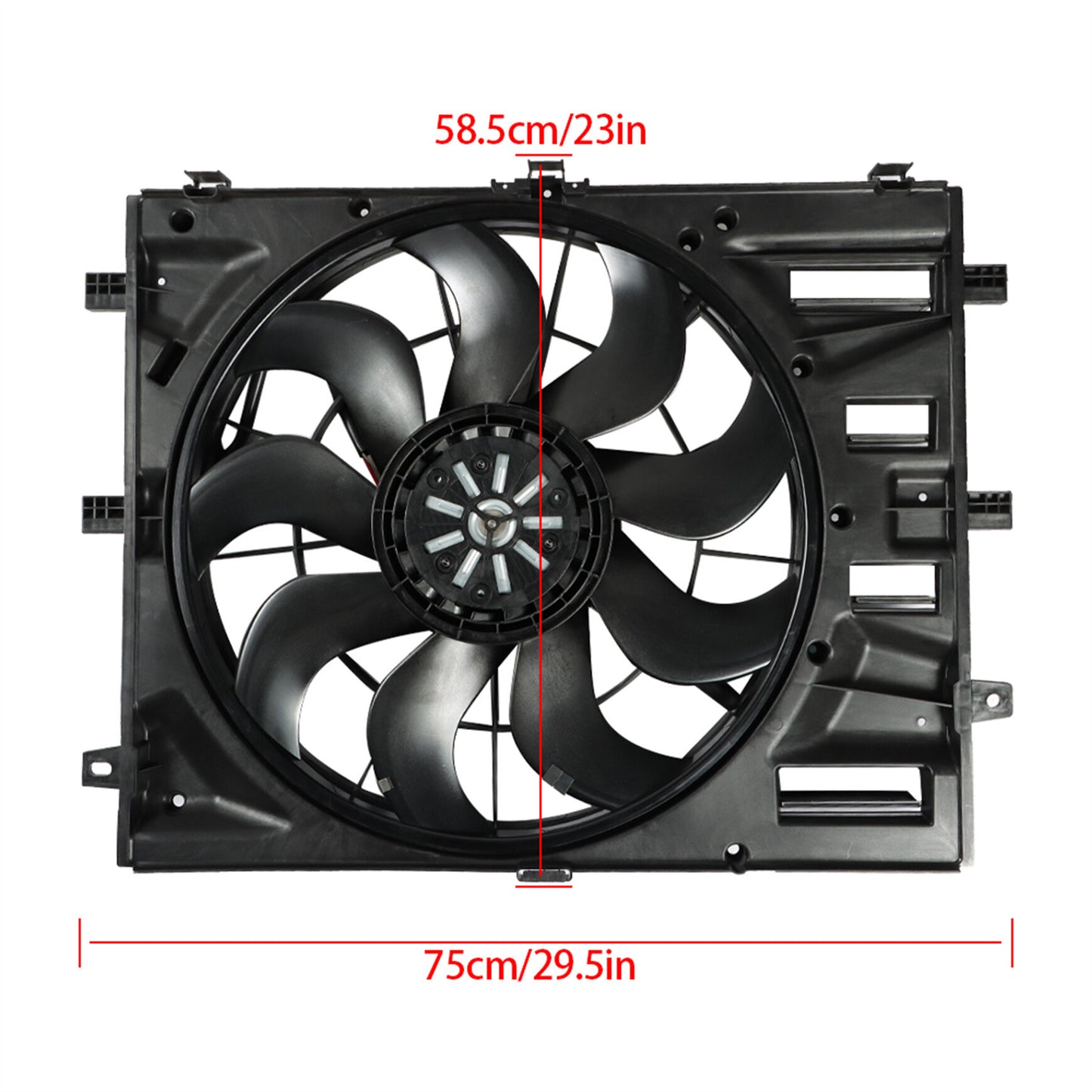 munirater Engine Radiator Cooling Fan Assembly Replacement for 2018-2019 Equinox Terrain GM3115314 624430 502083505 400W