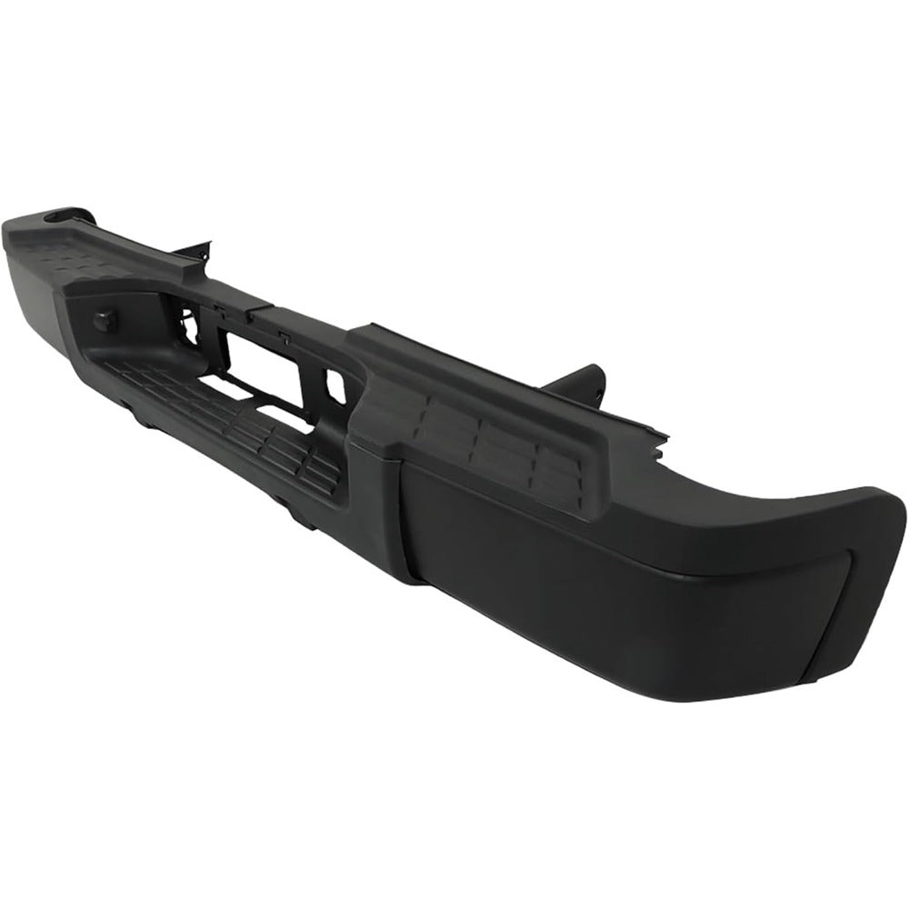 Black Rear Bumper Assembly for Chevrolet Silverado & GMC Sierra 2500 HD / 3500 HD 2011-2014, without Sensor Holes