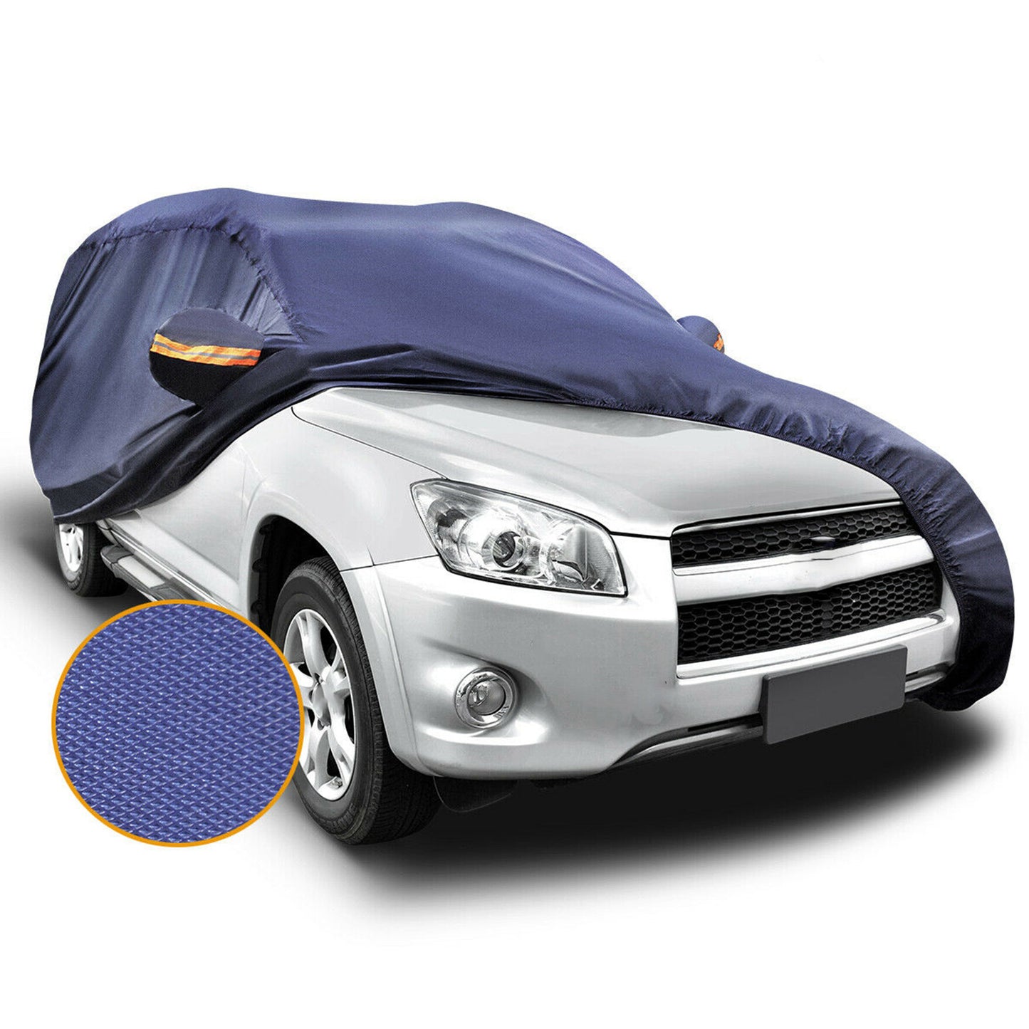 munirater Universal Car Cover Dark Blue All Weather Protection Replacement for Length up to 202.75 L x 62.99 W x 39.37 H