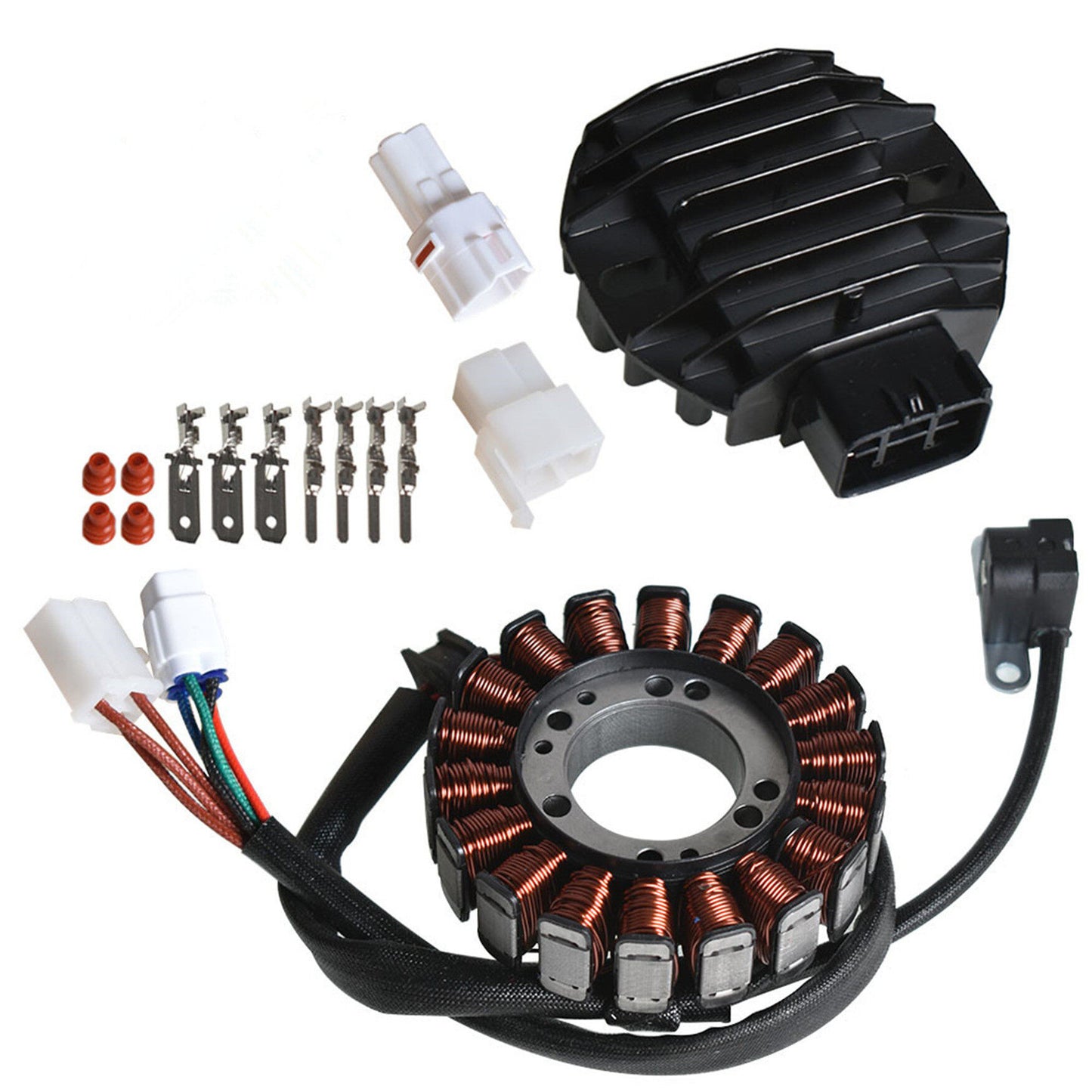 munirater Stator & Regulator Rectifier Replacement for Suzuki LT-Z400 LTZ400 Quadsport Z400 2003-2008