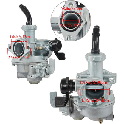 22mm Carburetor with Throttle Cable for Honda CT90 1971-1979 CT110 1980-1986