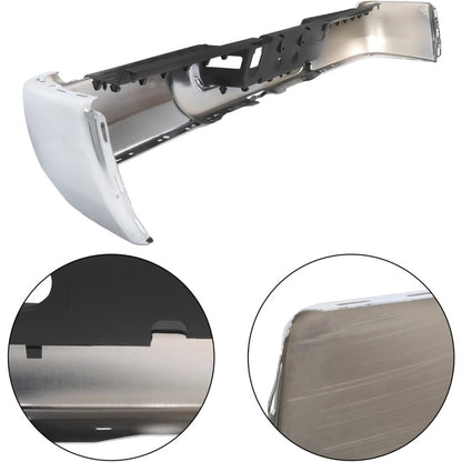 Chrome Rear Bumper Face Bar and Step Pad Kit for Ram 2500 / 3500 2019-2024