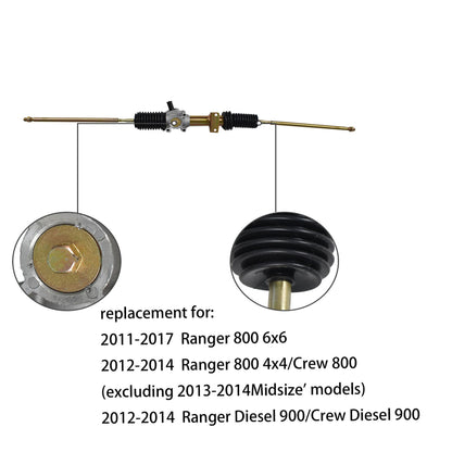 munirater Steering Rack and Pinion Assembly Replacement for Polaris Ranger 800 900 Crew 1823795