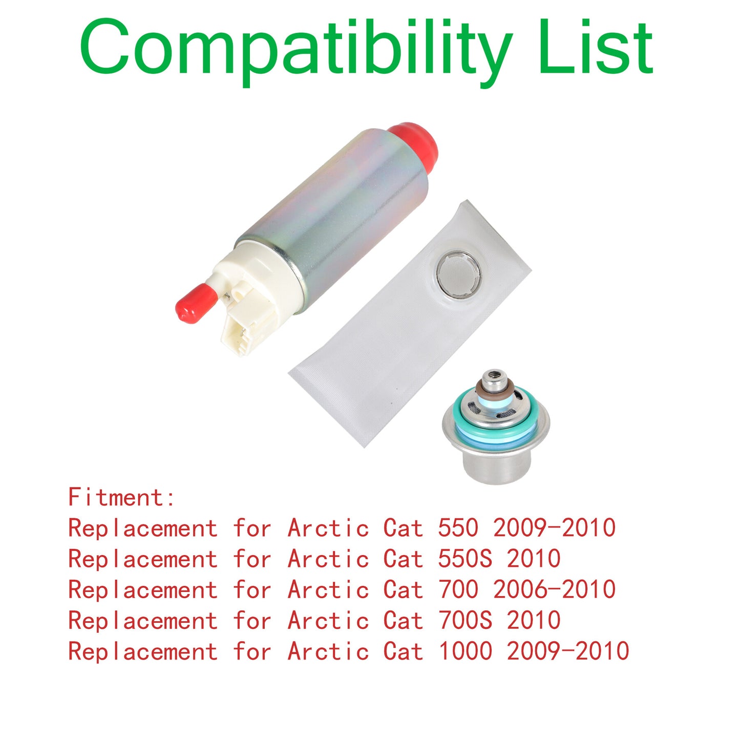 munirater Fuel Pump & Regulator Replacement for 2006-2010 Arctic Cat 550 700 1000 TRV 0570-271