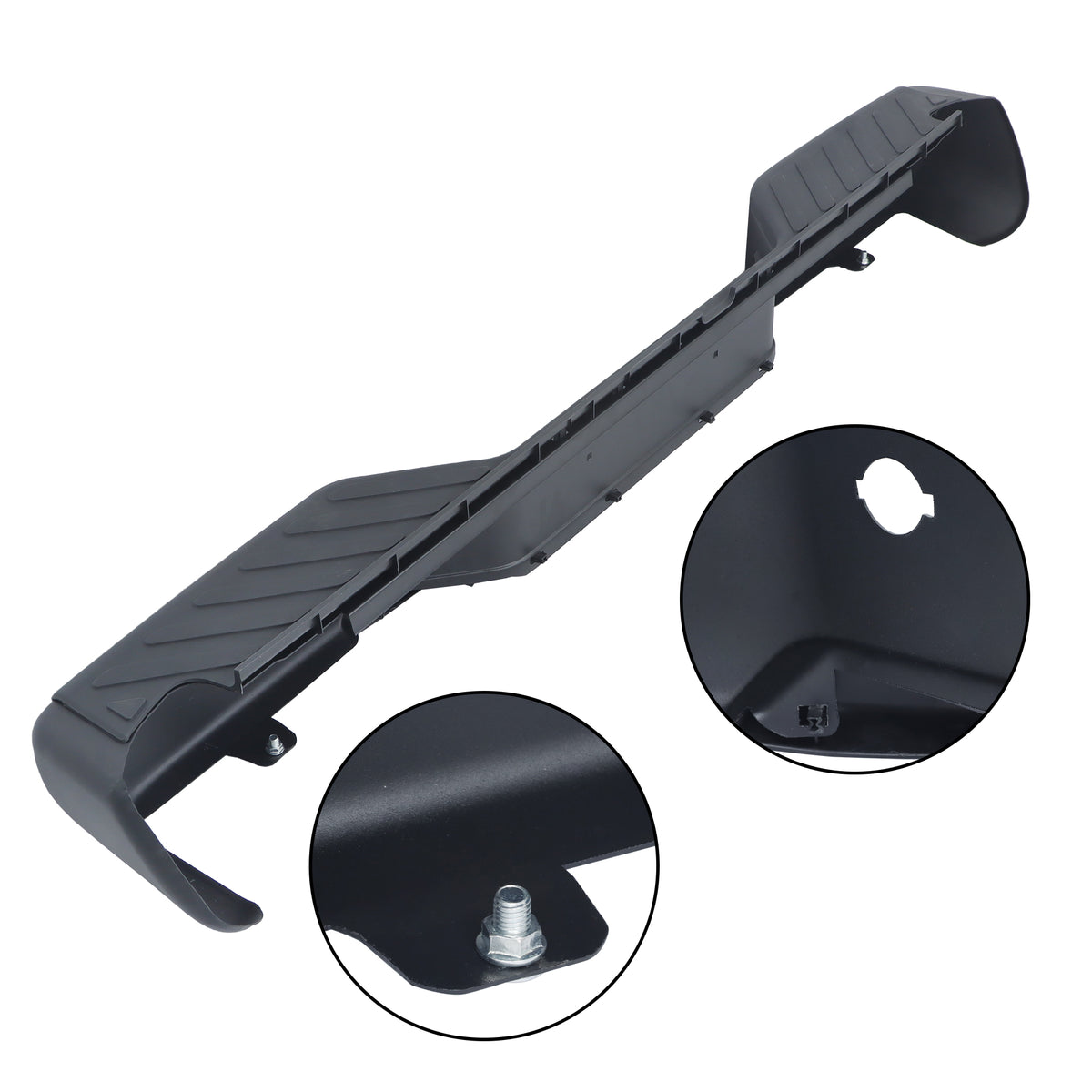 Black Rear Bumper Assembly for Nissan Frontier 2013-2021, with Sensor Holes, NI1103126