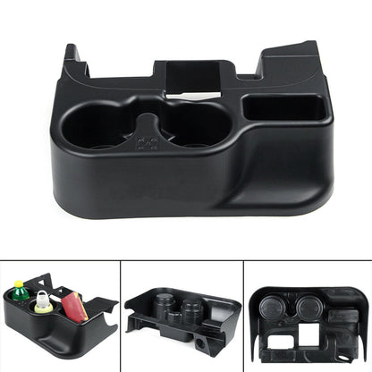 Black Center Console Cup Holder Front Side Replacement for 2003-2012 Ram 1500 2500 3500