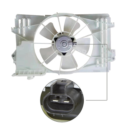 munirater Radiator Cooling Fan Assembly Replacement for 2003-2004 Pontiac Vibe 2003-2008 Toyota Corolla TO3115125