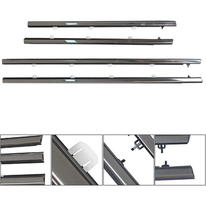 Chrome Window Weatherstrip Kit for Acura TSX Sedan, 4-Piece