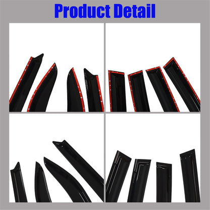 munirater Side Window Visor Vent Rain Guard Deflector Replacement for 1996-2000 Civic Sedan 4-Door