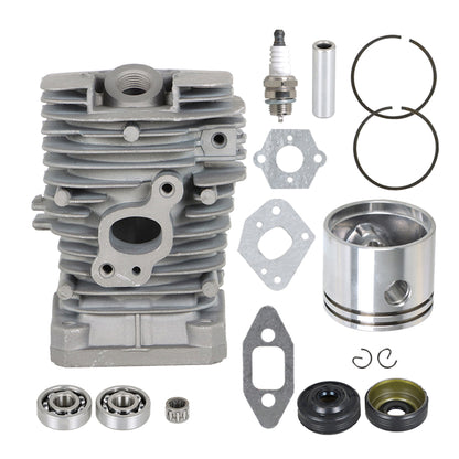 munirater 41.1MM Cylinder Piston Bearing Kit Replacement for Poulan Woodshark 2375 1950LE 1975 2050WT 2055 2055LE 2175 2250LE 2375LE 2450 42cc 40-47cc Chainsaw