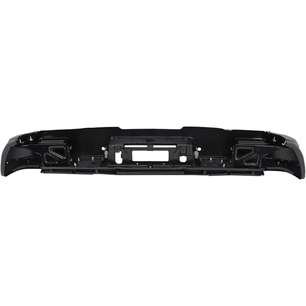 Black Rear Bumper for Chevrolet Silverado & GMC Sierra 2500 / 3500 2015-2019, SRW, with Sensor Holes