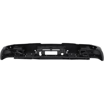 Black Rear Bumper for Chevrolet Silverado & GMC Sierra 2500 / 3500 2015-2019, SRW, with Sensor Holes