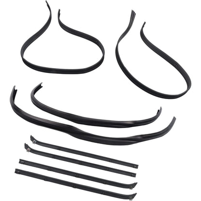 Window Weatherstrip & Division Bar Channel Kit for Dodge D/W Trucks, 8-Piece