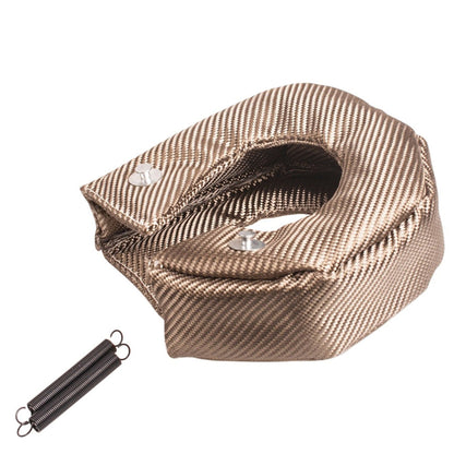 munirater Turbocharger Heat Shield Cover, T4 Titanium Turbo Blanket Replacement for T4 GT40 GT42 GT45 with Locking Springs