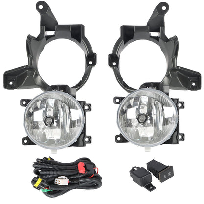 munirater Right+Left Bumper Fog Lights For 2013-2015 Toyota RAV4 W/Switch+Bulbs