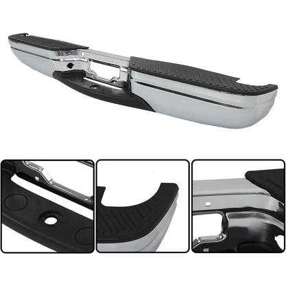 Chrome Rear Step Bumper for Ford F-150 1997-2003, FO1103101