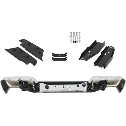 Chrome Steel Rear Step Bumper for Chevrolet Colorado & GMC Canyon 2004-2007, GM1103145