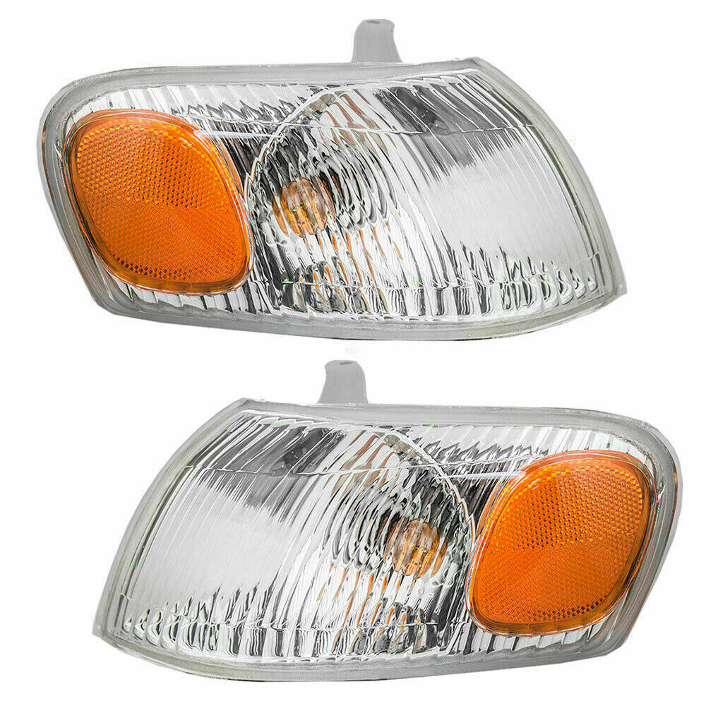 munirater Pair of Park Signal Corner Marker Lights Replacement for 1998-2000 Toyota Corolla Driver & Passenger Side Turn Signal Lights TO2520150, TO2521150, 81510-02040, 81520-02040