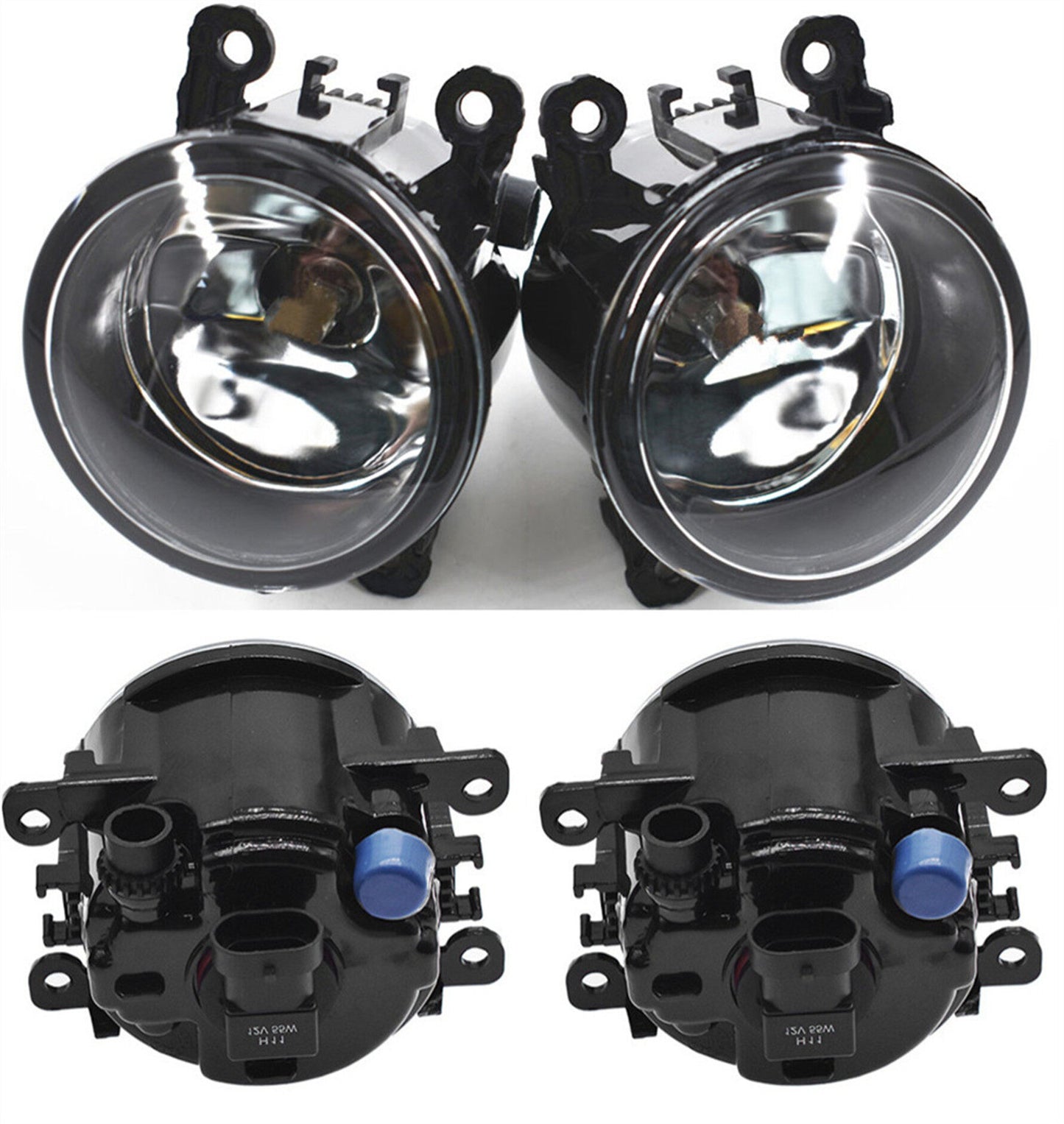 munirater Pair of Clear Lens Driving Fog Lights Bumper Lamps with Bulbs Replacement for 2012-2014 Focus S/SE/SEL/Titanium models